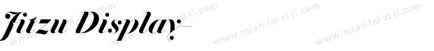 Jitzu Display字体转换